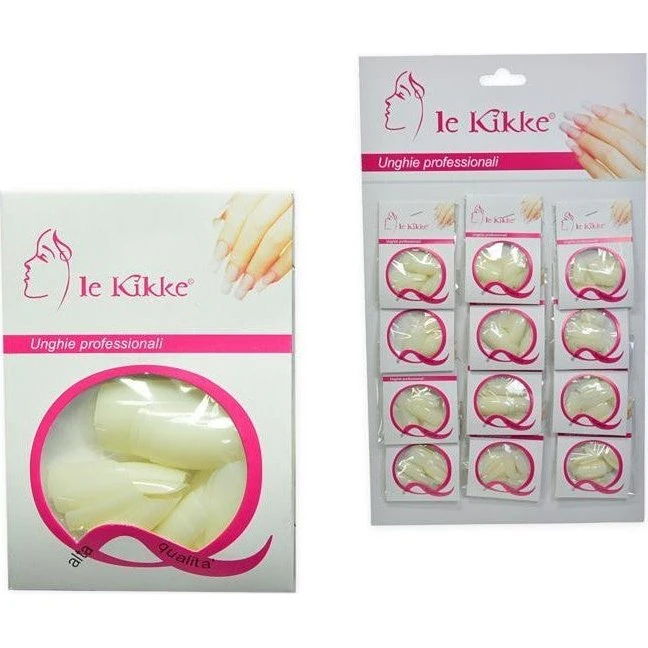 Le Kikke Card Hvide Negle - 12 poser á 24 stk.