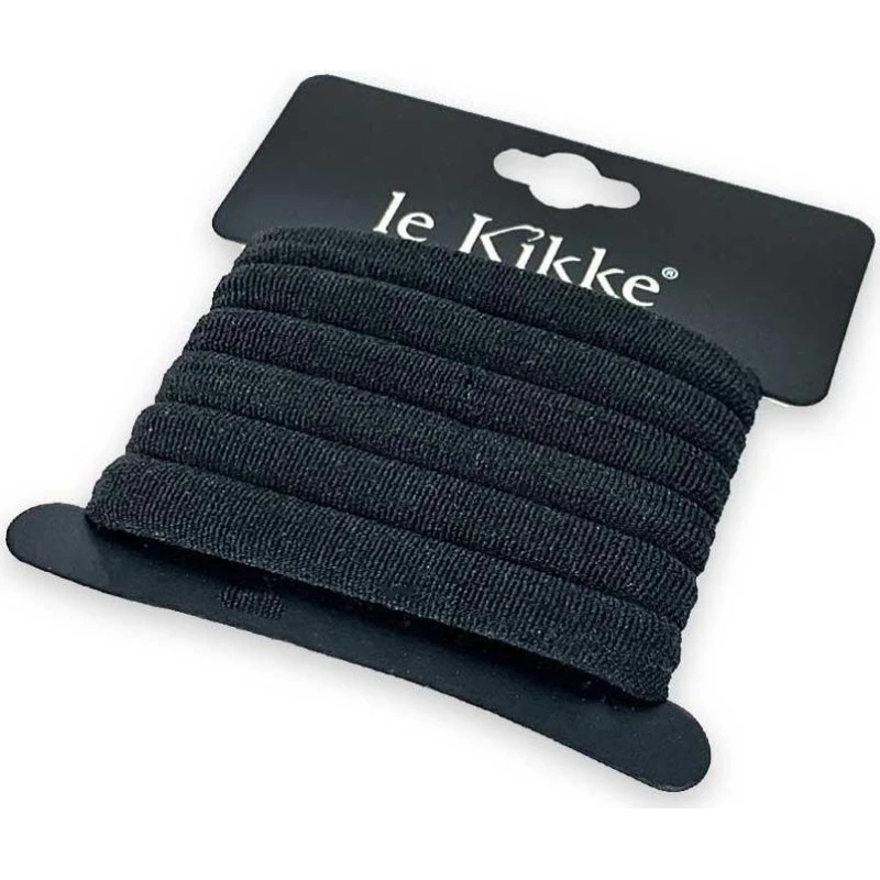 Le Kikke sorte elastikker, 60 stk. i æske