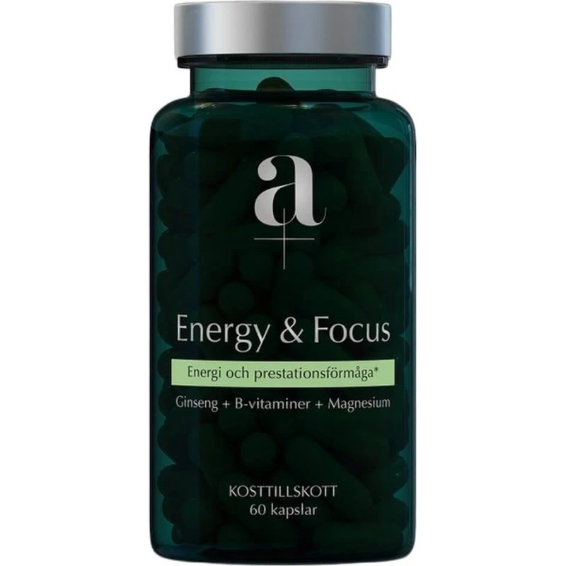 Alpha + Energi & Fokus (Ginseng, B-vitamin & Magnesium) 60 stk.