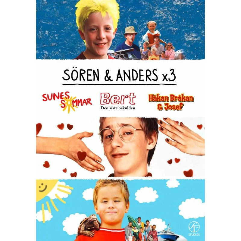 Sune, Bert & Håkan Bråkan DVD-boks - 2 DVD'er