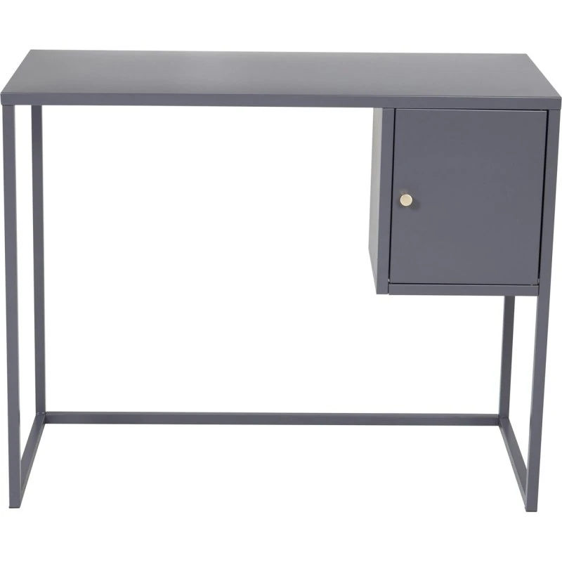 Venture Design Bakal skrivebord med låge, lysegrå (95x45)