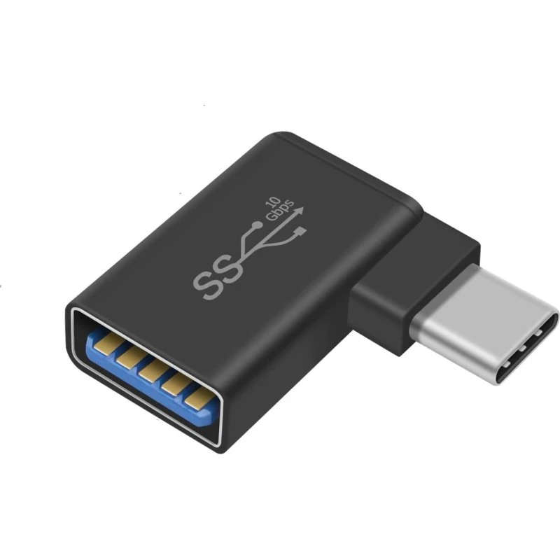 NÖRDIC USB-A til USB-C Vinklet Adapter 5 Gbps