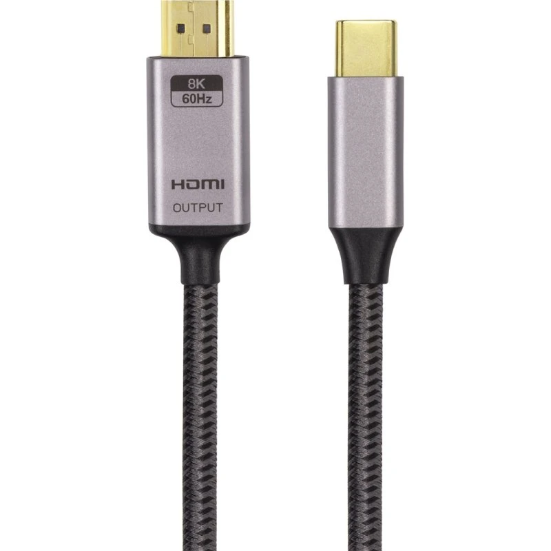NÖRDIC USB-C til DisplayPort 1.4 kabel, 1m, 8K30Hz/4K120Hz