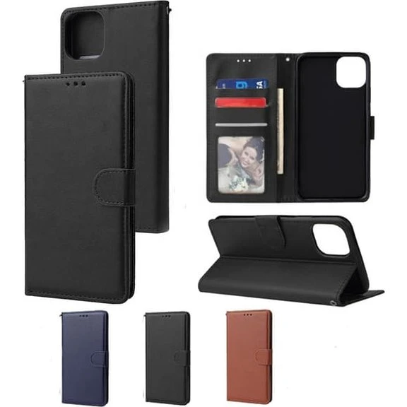iPhone 12 Pro Max Tegnebog Etui i PU-læder - 3 farver