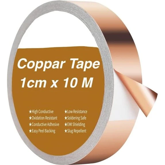 Kobbertape 1CM x 10M mod snegle