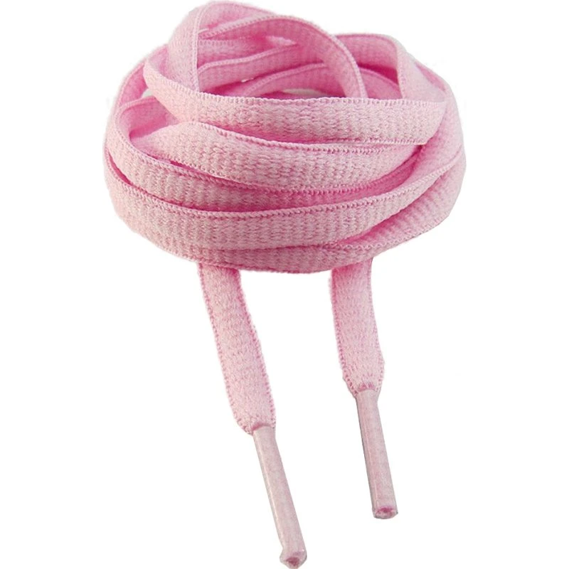 Pink ovale snørebånd - 160 cm - Polyester