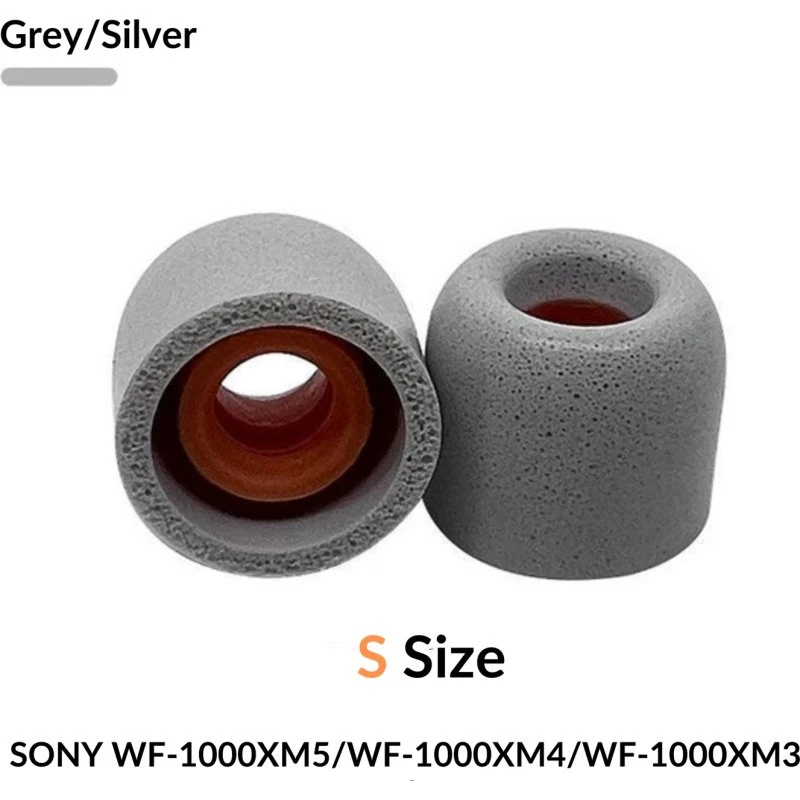 Sony WF-1000XM4 Memory Foam Ørepuder - Small - Sølv