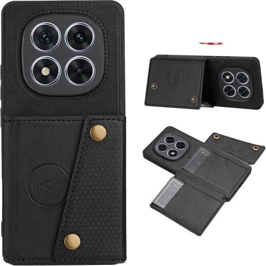 SKALO PU-lædercover til Xiaomi Redmi Note 15 Pro 5G - Sort