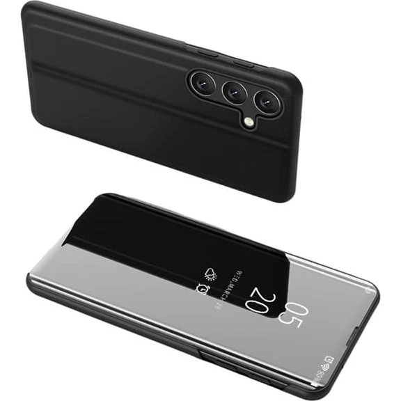 SKALO Clear View Flip Cover til Samsung Galaxy S26 - Sort