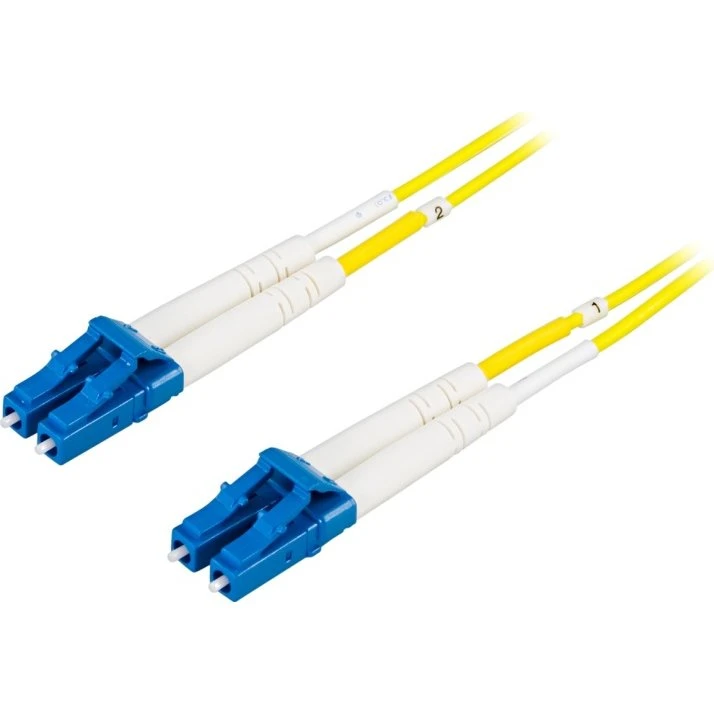DELTACO Fiberkabel LC-LC Duplex Singlemode OS2 9/125 2m