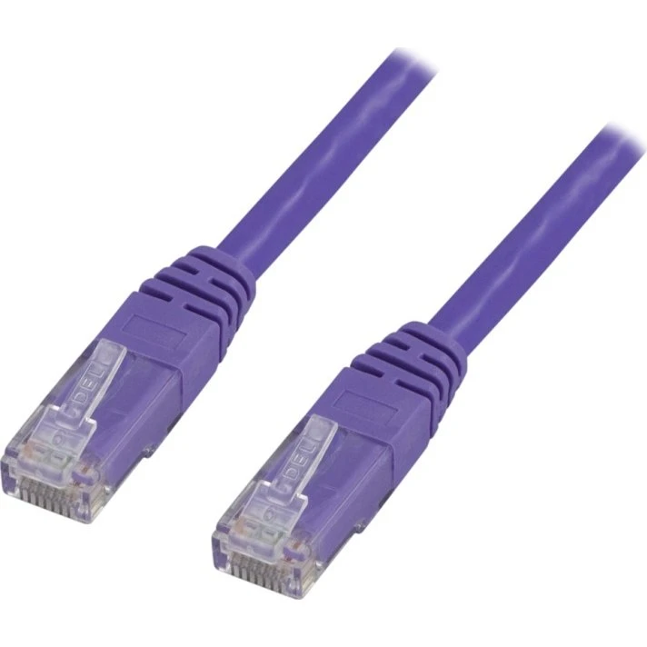 DELTACO U/UTP Cat6 Patchkabel, LSZH, 2m, Lilla
