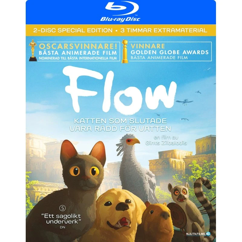 Flow - Katten der holdt op med at være bange for vand (2 Blu-ray)