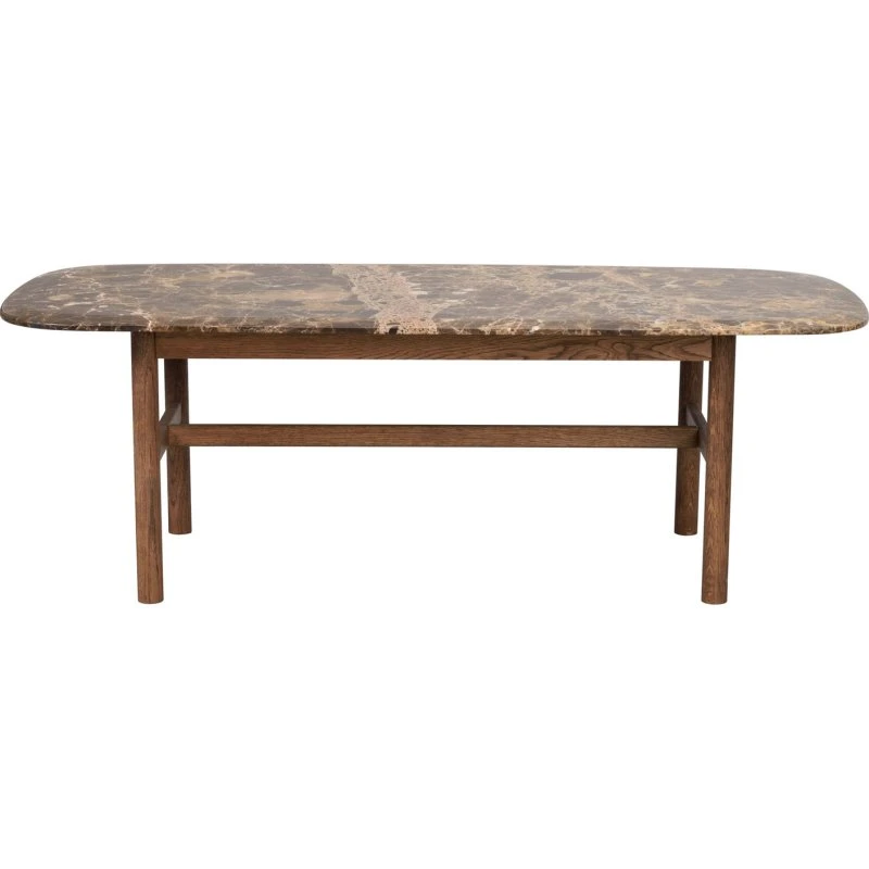 Rowico Hammond sofabord i Emperador-marmor og olieret egetræ 135x62 cm