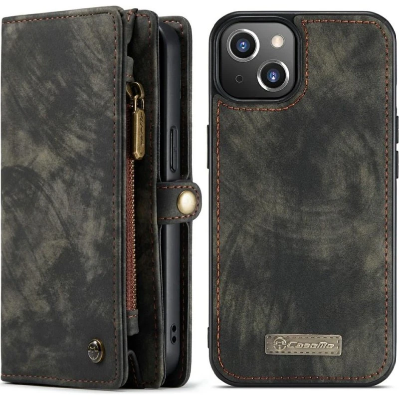 CASEME 2-i-1 Tegnebog Etui til iPhone 13 Mini - Sort