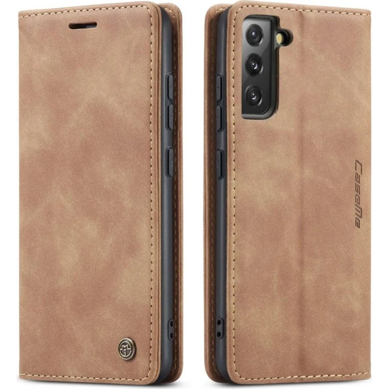 CASEME Retro Pung Taske til Samsung Galaxy S22 - Brun