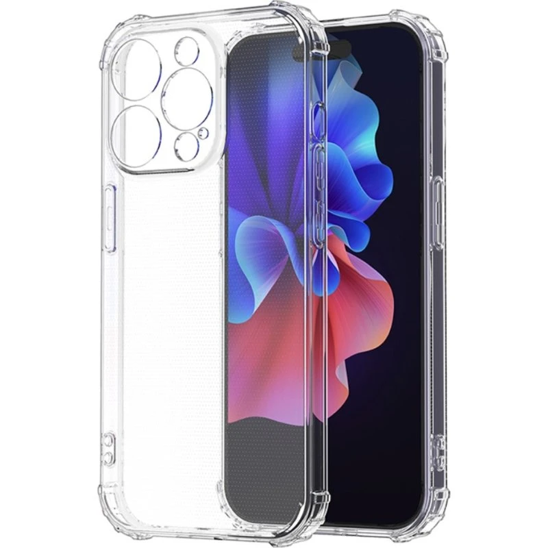 iPhone 15 Pro Cover: Gennemsigtigt TPU & Akryl med Stødbeskyttelse