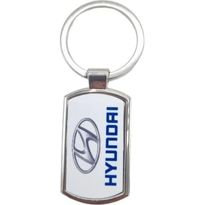 HYUNDAI Nøglering i stål, 42 x 25 mm