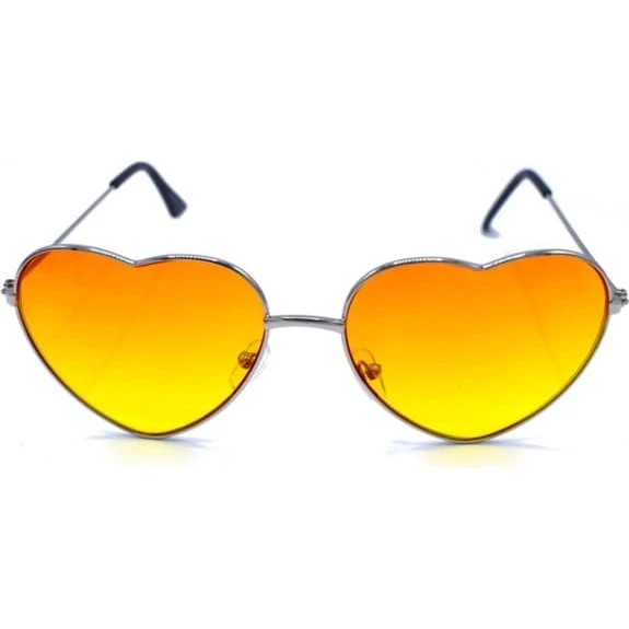 KOST Heart solbriller orange/gul