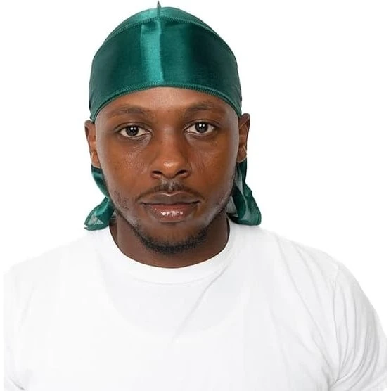 Durag i blødt satinmateriale til hårpleje og waves