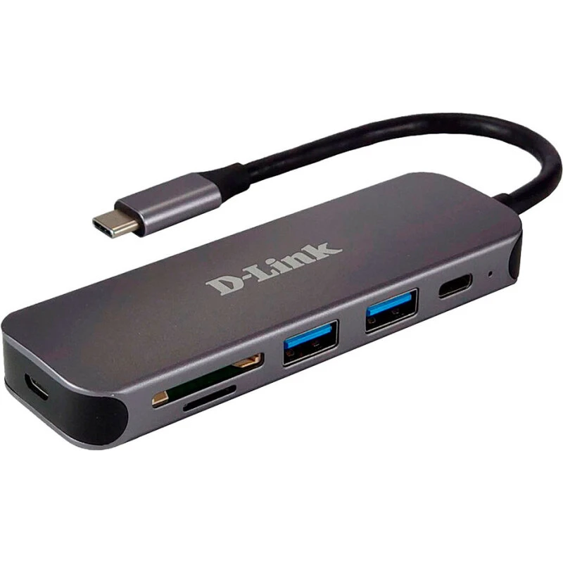 D-Link DUB-2325 USB-C Dock med kortlæser og 2x USB-A