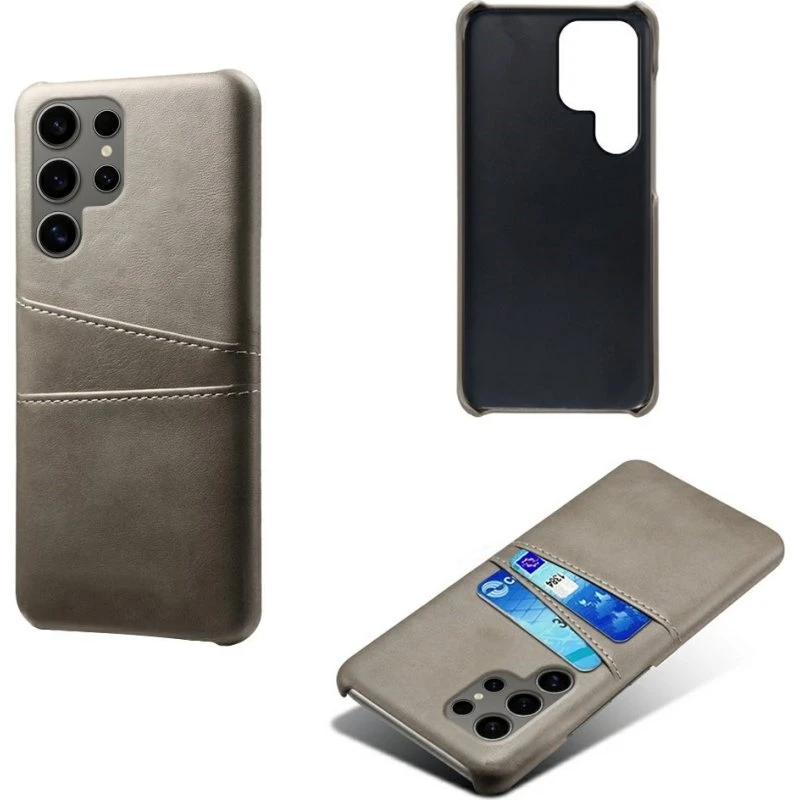KSQ PU-lædercover til Samsung Galaxy S25 Ultra med 2 kortlommer
