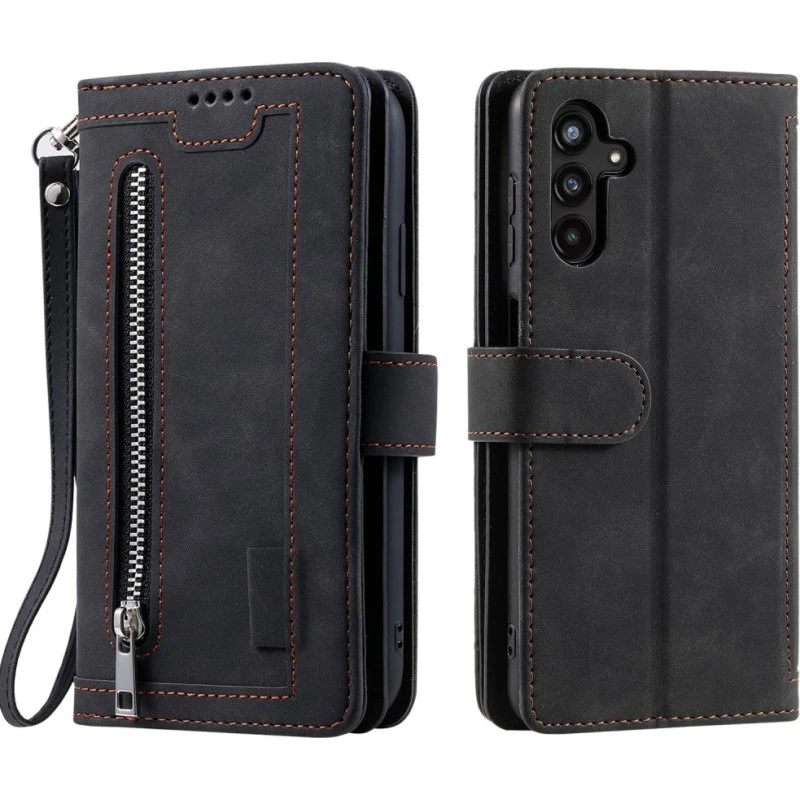 Samsung Galaxy S25 5G Etui med Lynlåslomme og 9 Kortlommer