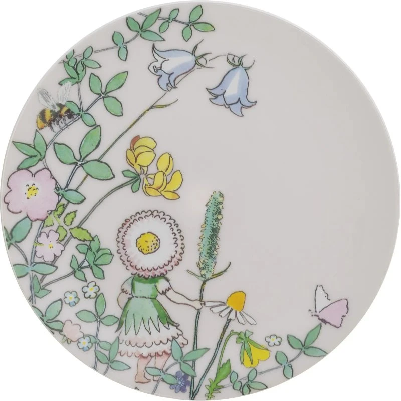 Rätt Start Elsa Beskow Blomsterfesten Flad Tallerken