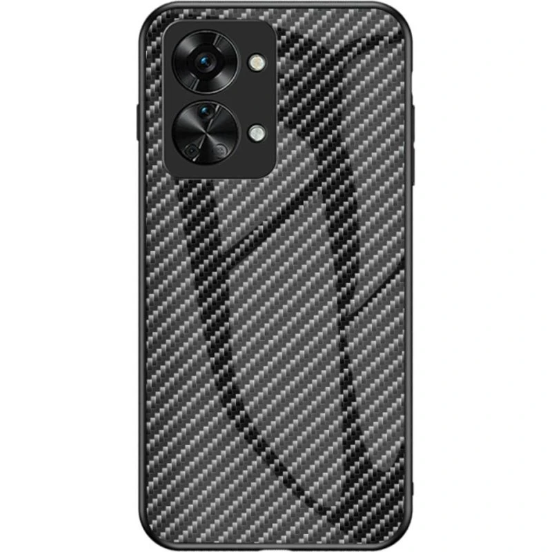 SKALO OnePlus Nord 2T 5G Carbon Fiber Cover - Sort