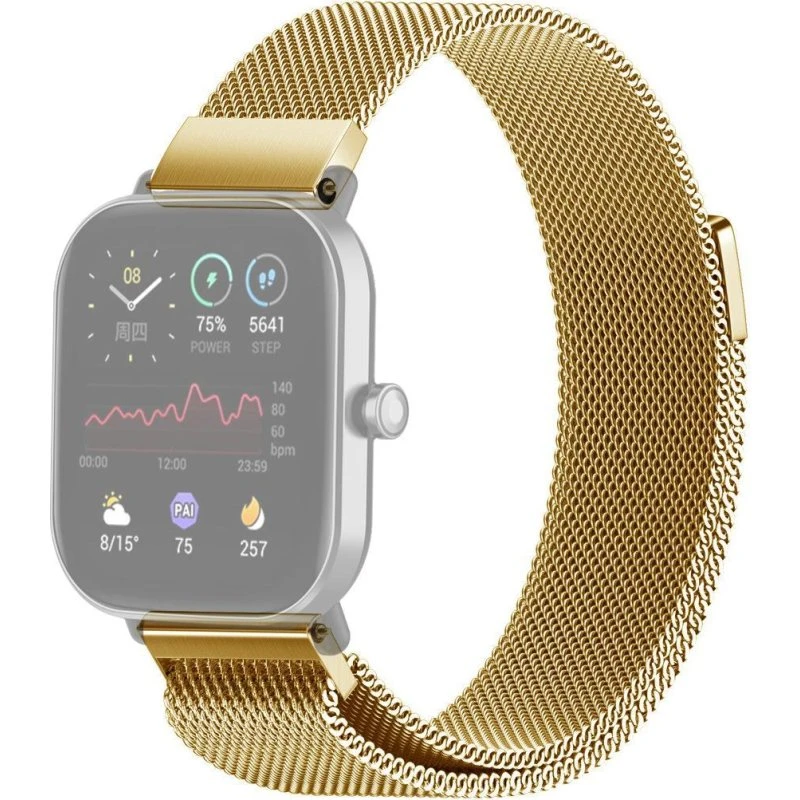 SKALO Milanese Loop til Amazfit Bip, Bip U, Bip U Pro og Bip S