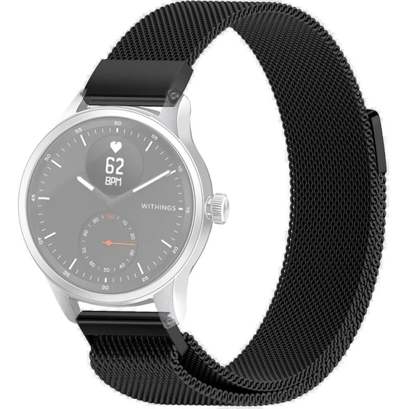 SKALO Milanese Loop til Withings ScanWatch 42mm