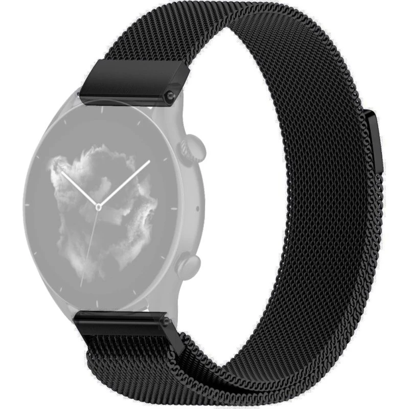 SKALO Milanese Loop til Amazfit GTR 2/2e, 22 mm, Rustfrit stål