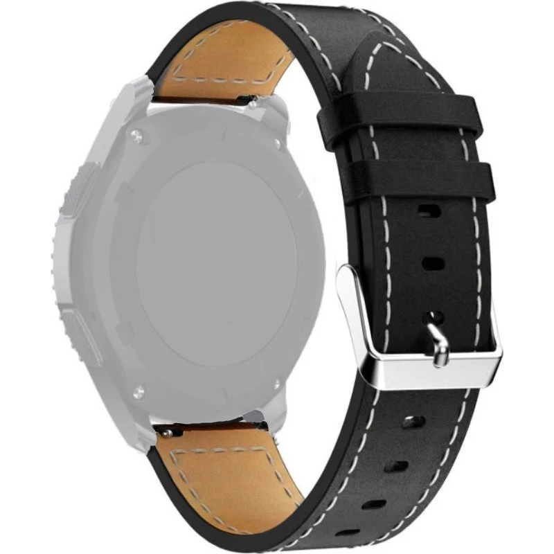 SKALO Læderrem til Samsung Galaxy Watch 3 45mm - 22mm