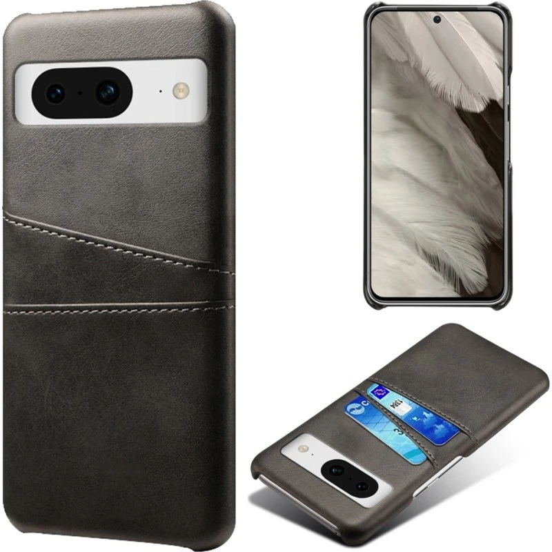 SKALO Google Pixel 8a PU-læder Kortholder Cover - Sort