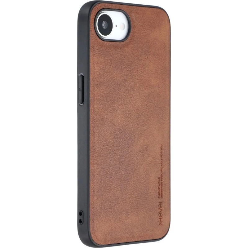 SKALO iPhone 16e X-LEVEL Bojue-3 Series Cover - Brun
