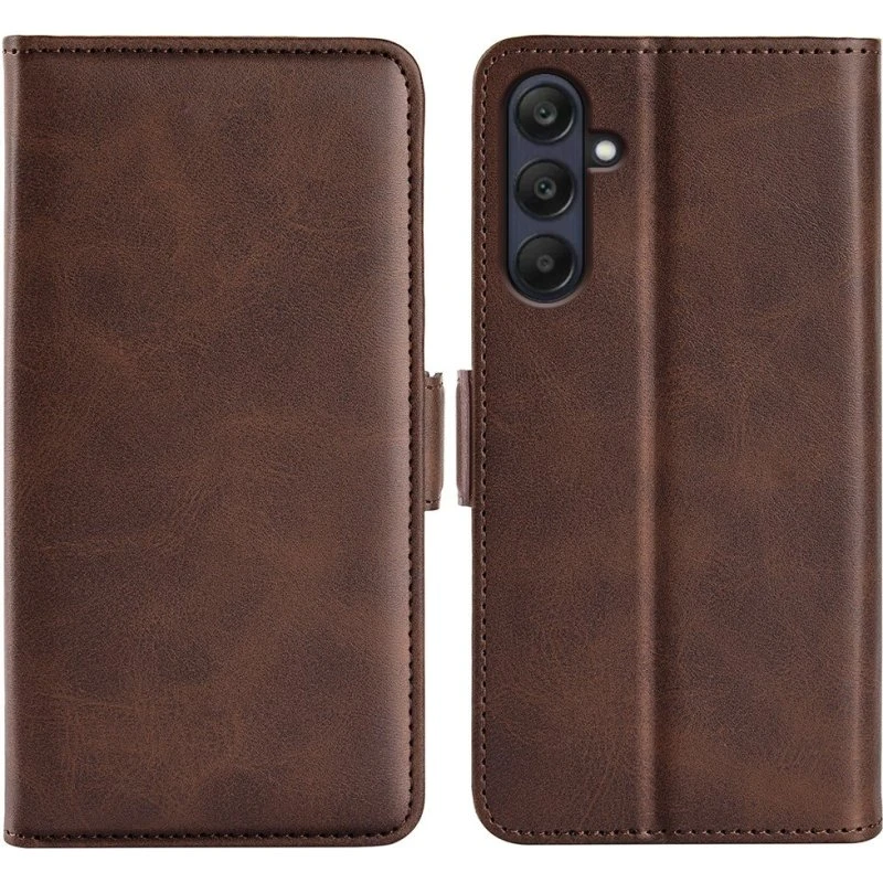 SKALO Samsung A26 5G Premium ID Flip Cover - Brun