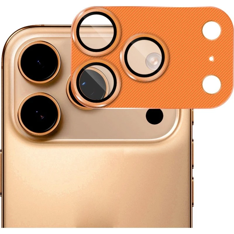SKALO iPhone 17 Pro ENKAY HAT PRINCE Kamerabeskyttelse - Orange