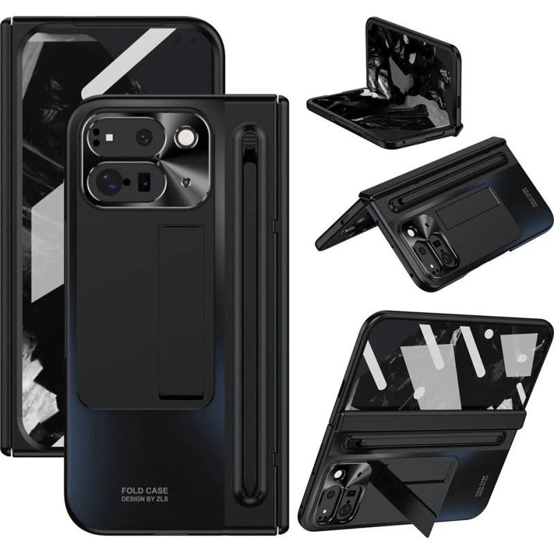SKALO Google Pixel 10 Pro Fold Cover med Stylus & Glas - Sort