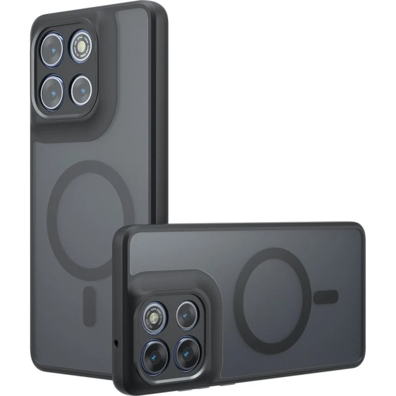SKALO Skin-touch Hybrid Cover til Motorola Moto G86 Power 5G - Sort