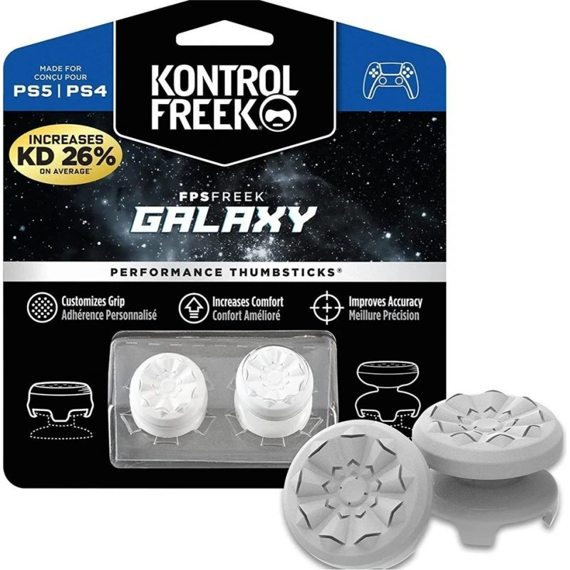 KontrolFreek Thumbstick Extender til PS4/PS5 - Hvid (2 stk.)