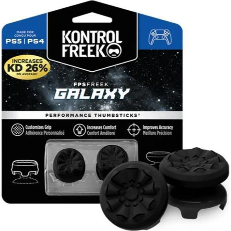 KontrolFreek Thumbstick Extender til PS4/PS5 - Sort (2 stk.)