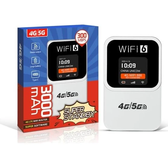 M31-E Bærbar 4G WiFi6 Router - Kompakt Mobilt Hotspot