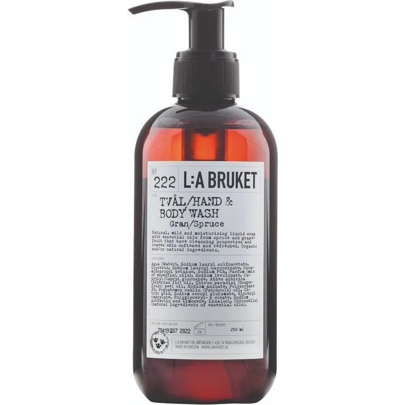 L:a Bruket 222 Hand & Body Wash Gran/Spruce 250 ml