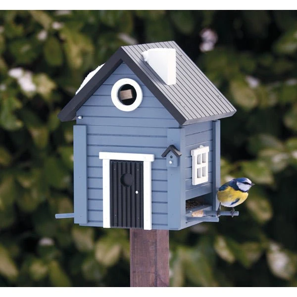 Wildlife Garden Blå Hytte Fuglehus - Multiholk Plus
