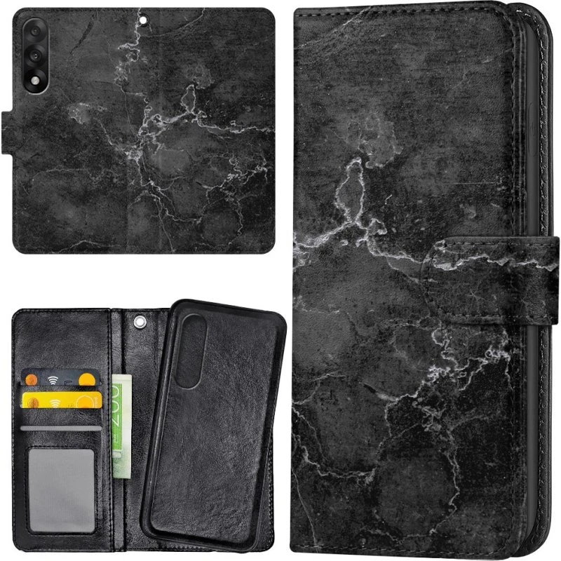 OnePlus Nord 5 Mobilcover med Pung og Marmor-design