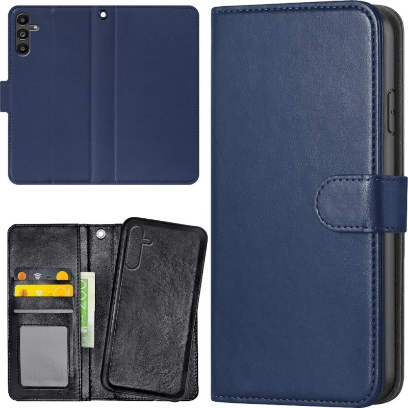 Samsung Galaxy S25 FE Cover med Pung - Mørkblå