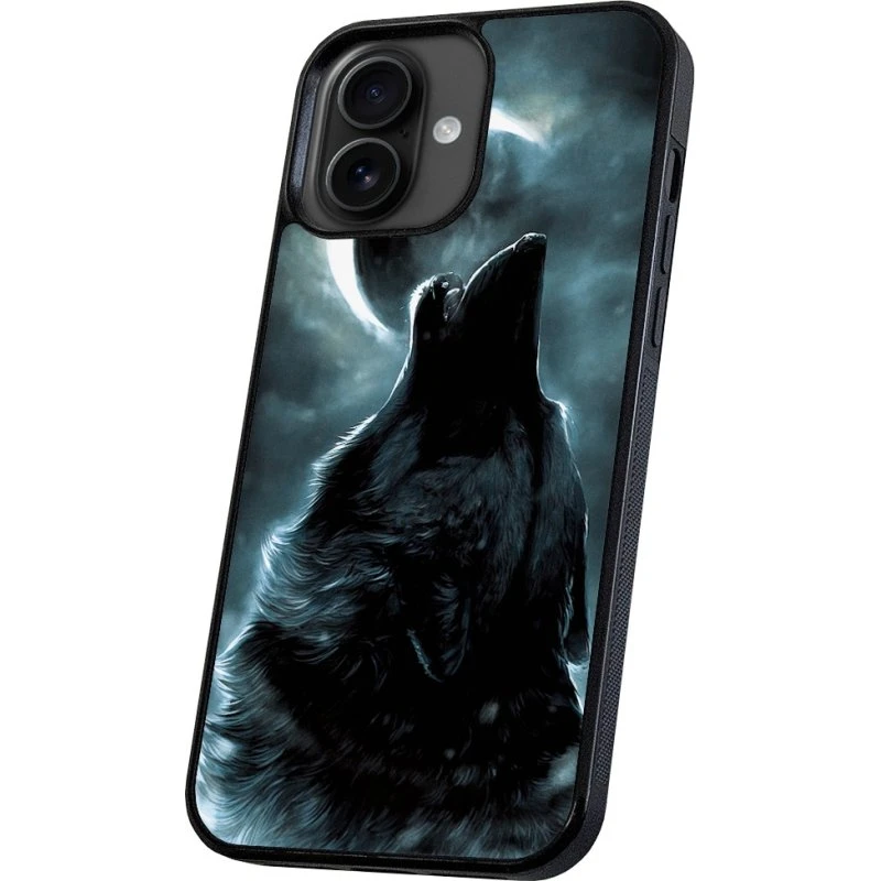 iPhone 17 Cover Wolf - Sort