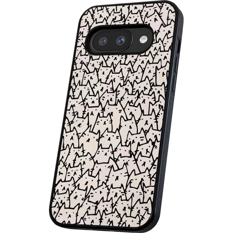 Google Pixel 9A Cover - Sort med riller for bedre greb
