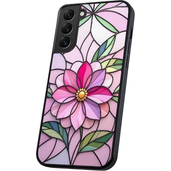 Samsung Galaxy S21 FE 5G Cover - Glass Flower