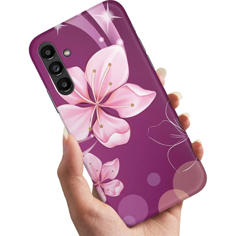 Samsung Galaxy A55 5G Cover - Hvid Blomst