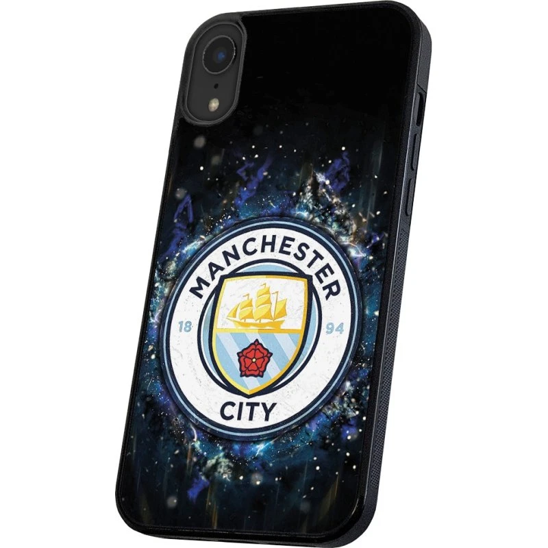 Manchester City Cover til iPhone XR - Sort